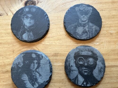 Set of 4 Steampunk Coasters