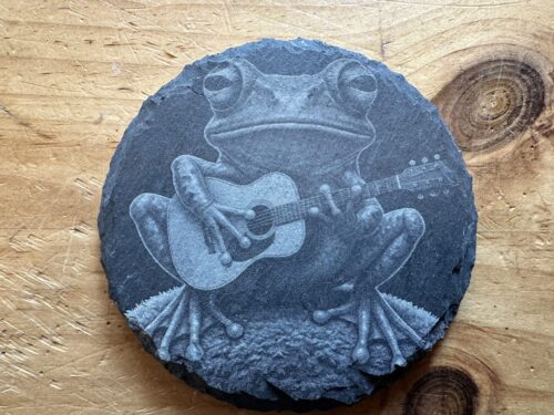 Frog Playing Acoustic Guitar