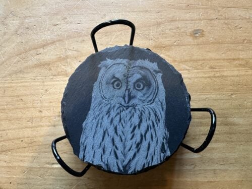 Owl Coaster Set with Holder