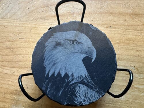 Eagle Coaster Set with Holder