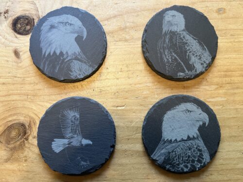 Set of four Eagle Coasters