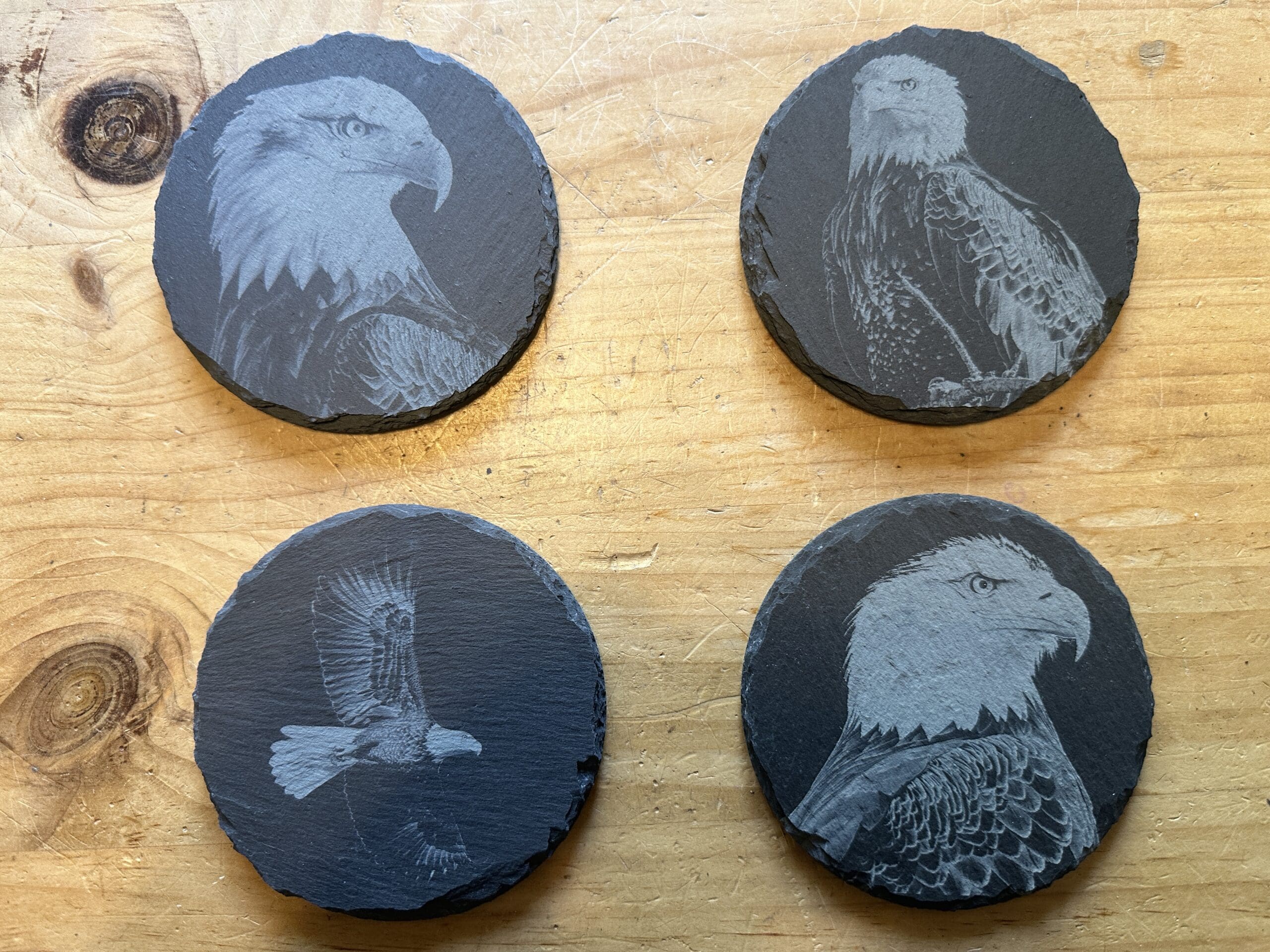 Set of four Eagle Coasters