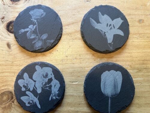Set of 4 Flower Coasters